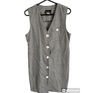 Black & White Checkered Positive Attitude Dress.